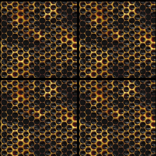 Honeycomb • 12”x 12” Epoxy Wall Tiles Tiles (4x Tiles)