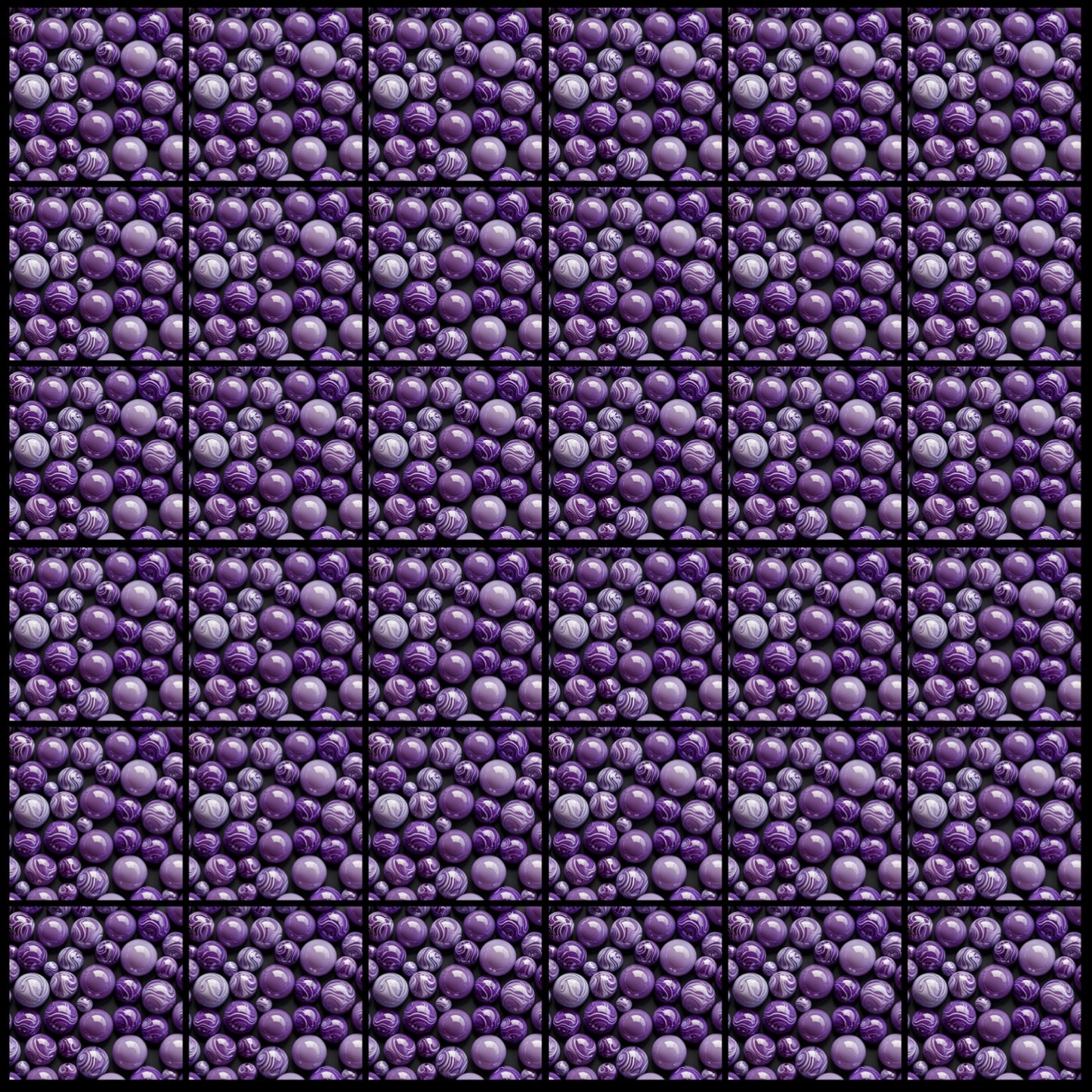 Purple Marbles • 4”x 4” Epoxy Wall Tiles (36x Tiles)