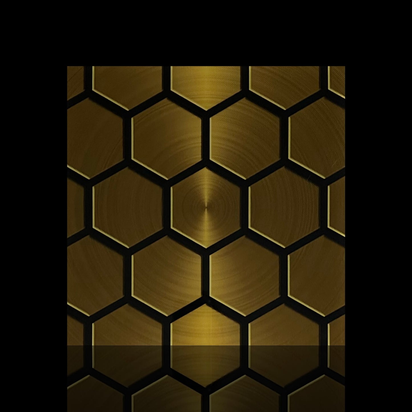 Gold Comb 12 • 12”x 12” Tiles • Ceramic Wall Art