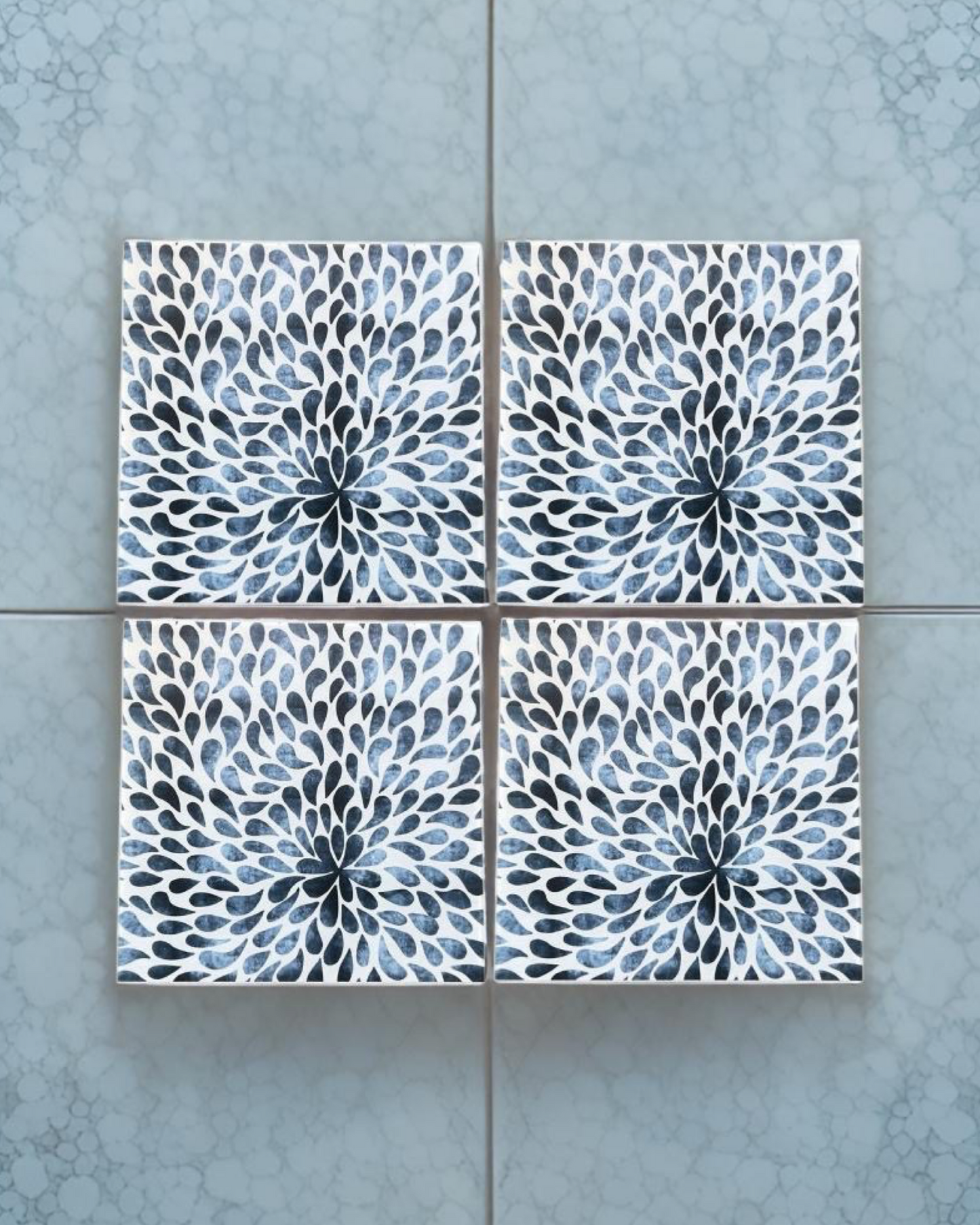 Print 14 • 12”x 12” Epoxy Wall Tiles Tiles (4x Tiles)