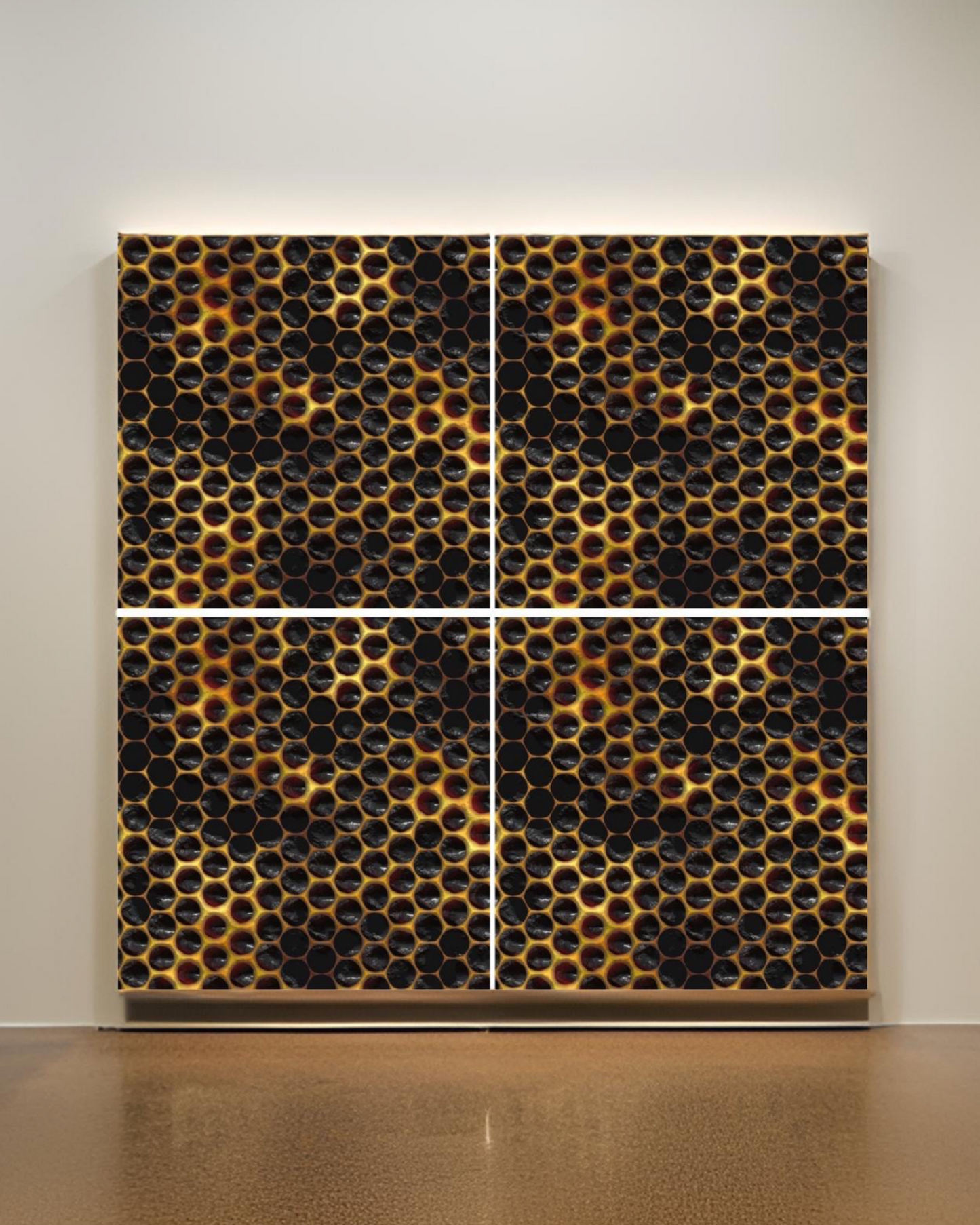 Honeycomb • 12”x 12” Epoxy Wall Tiles Tiles (4x Tiles)