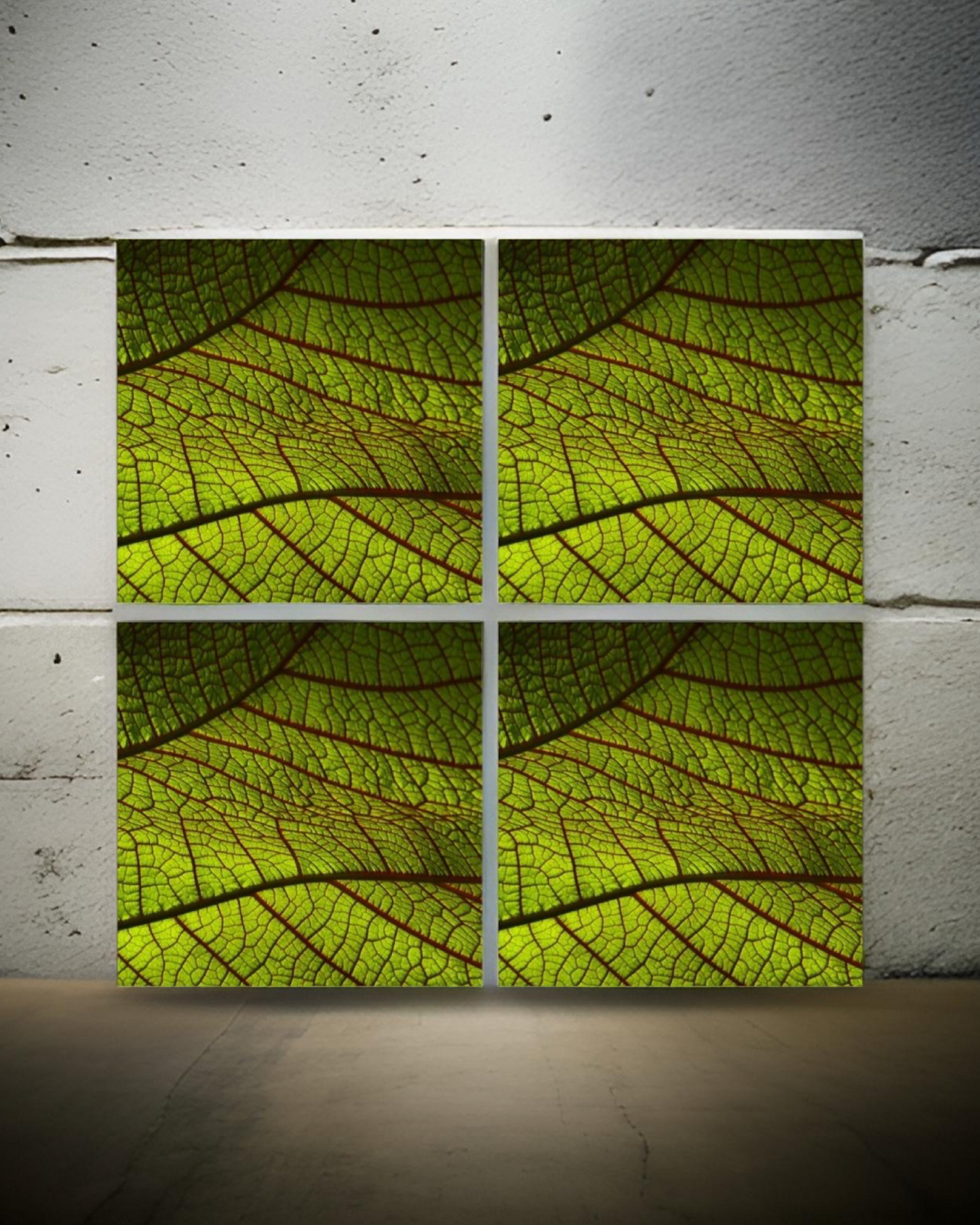 Leaf 11 • 12”x 12” Epoxy Wall Tiles Tiles (4x Tiles)