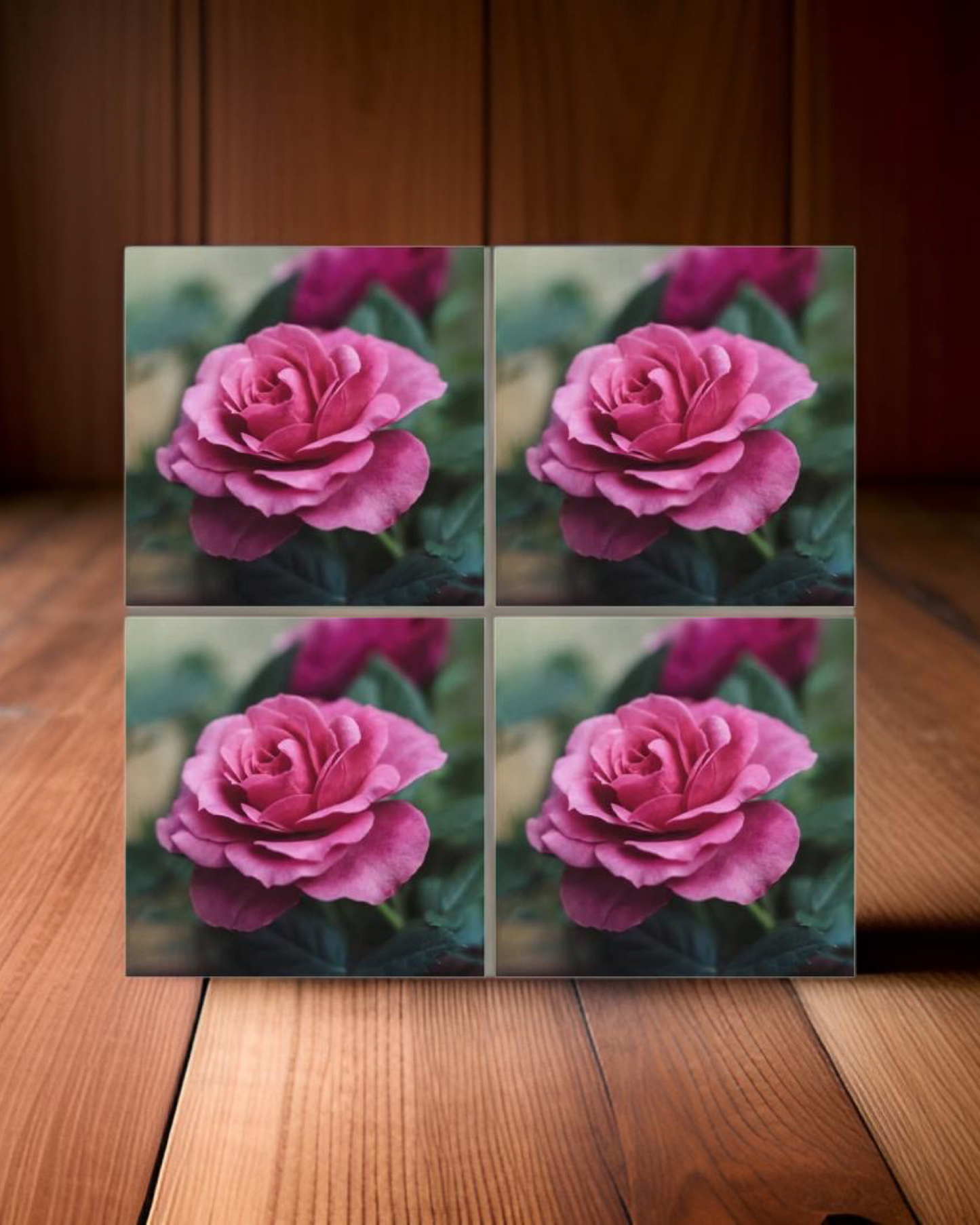 Rose 08 • 12”x 12” Epoxy Wall Tiles Tiles (4x Tiles)