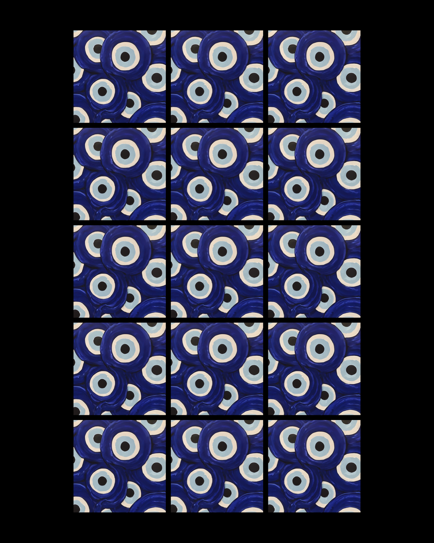 Evil Eye 12 • 12”x 12” Epoxy Wall Tiles