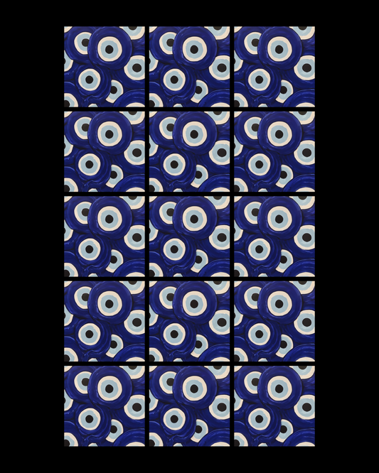 Evil Eye 12 • 12”x 12” Epoxy Wall Tiles