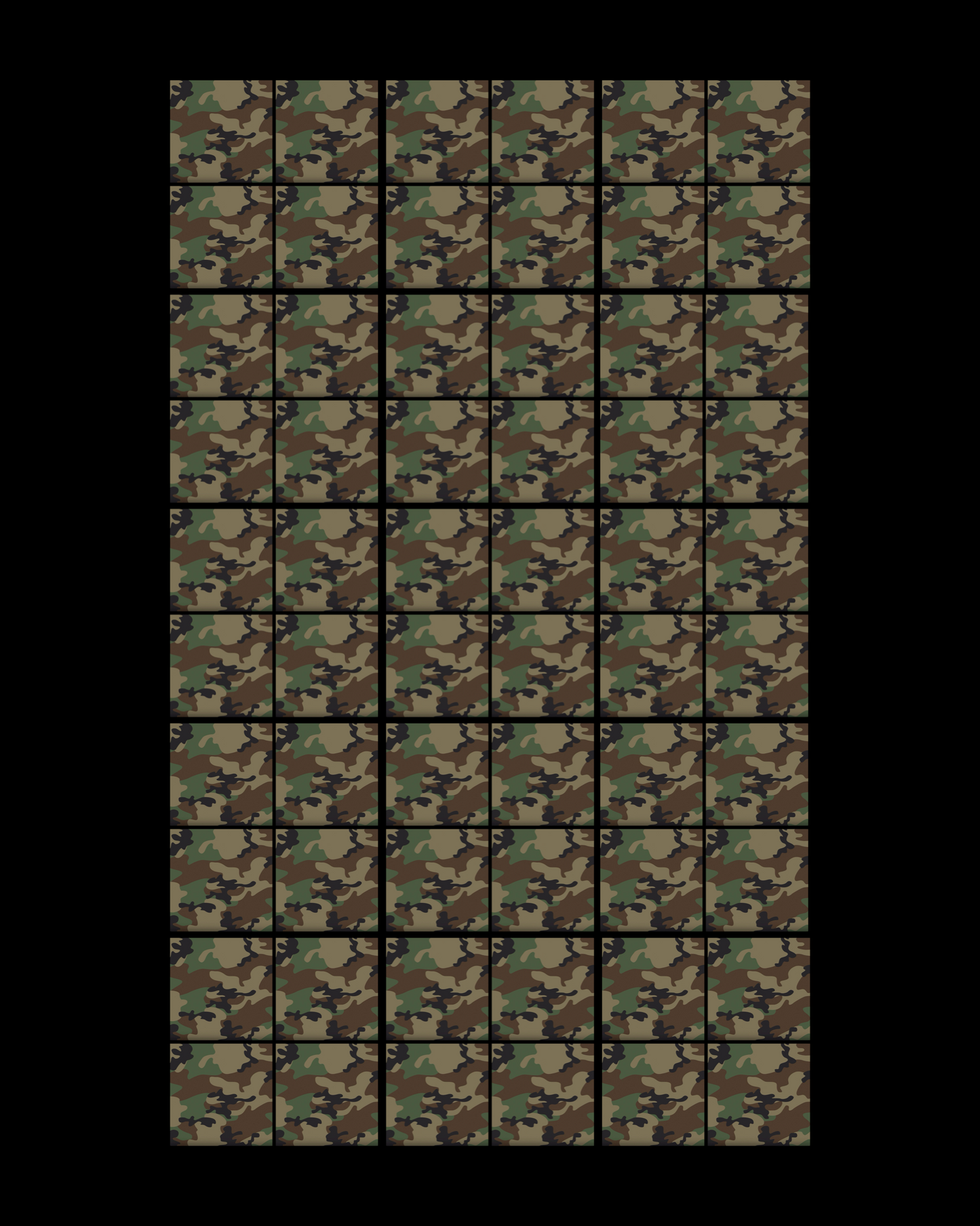 Camo 01 • 6”x 6” Epoxy Wall Tiles