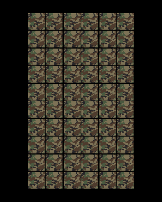 Camo 01 • 6”x 6” Epoxy Wall Tiles