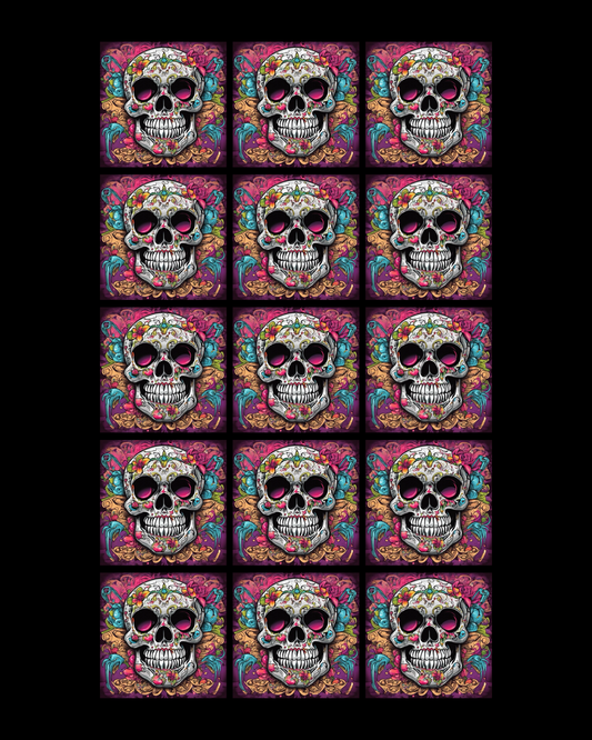 Skull 50 • 12”x 12” Epoxy Wall Tiles