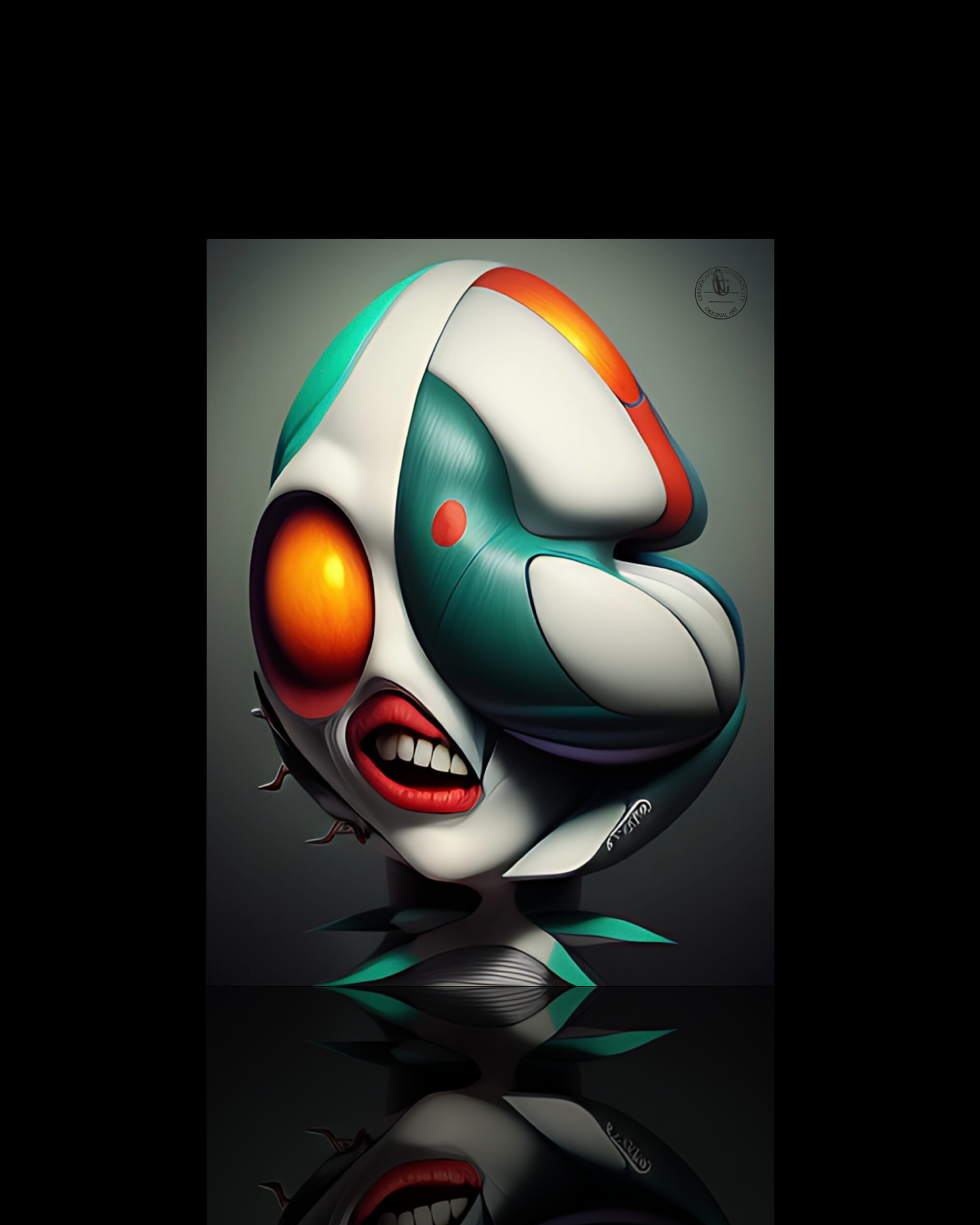 EGG HEAD • Mickey Crystal Limited Metal Print 18”x 24”