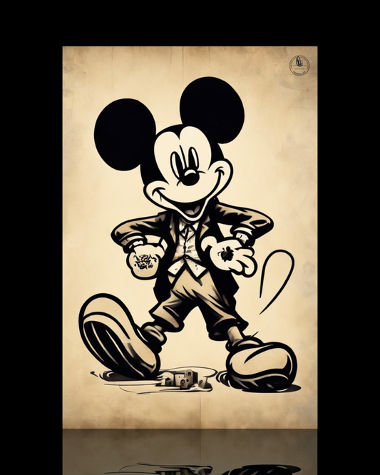 MICKEY 1985 • Mickey Crystal Limited Metal Print 24”x 36”