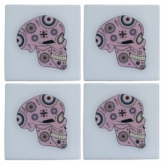 Skull 02 • 6”x 6” Tiles • Ceramic Wall Art