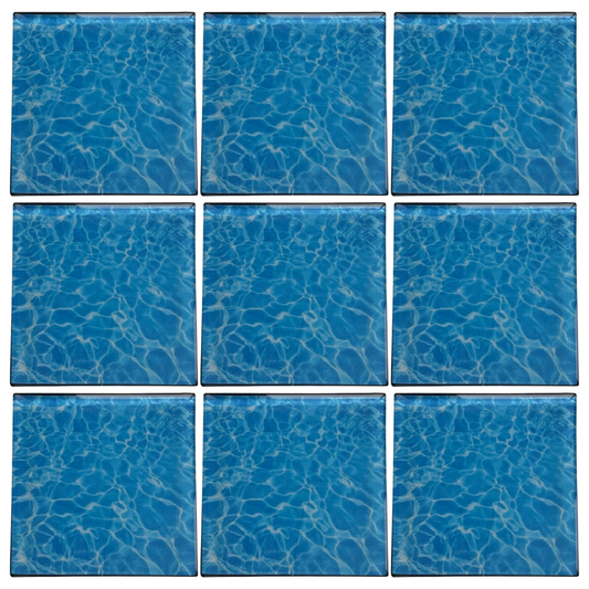 Water 01 • 4”x 4” Tiles • Ceramic Wall Art